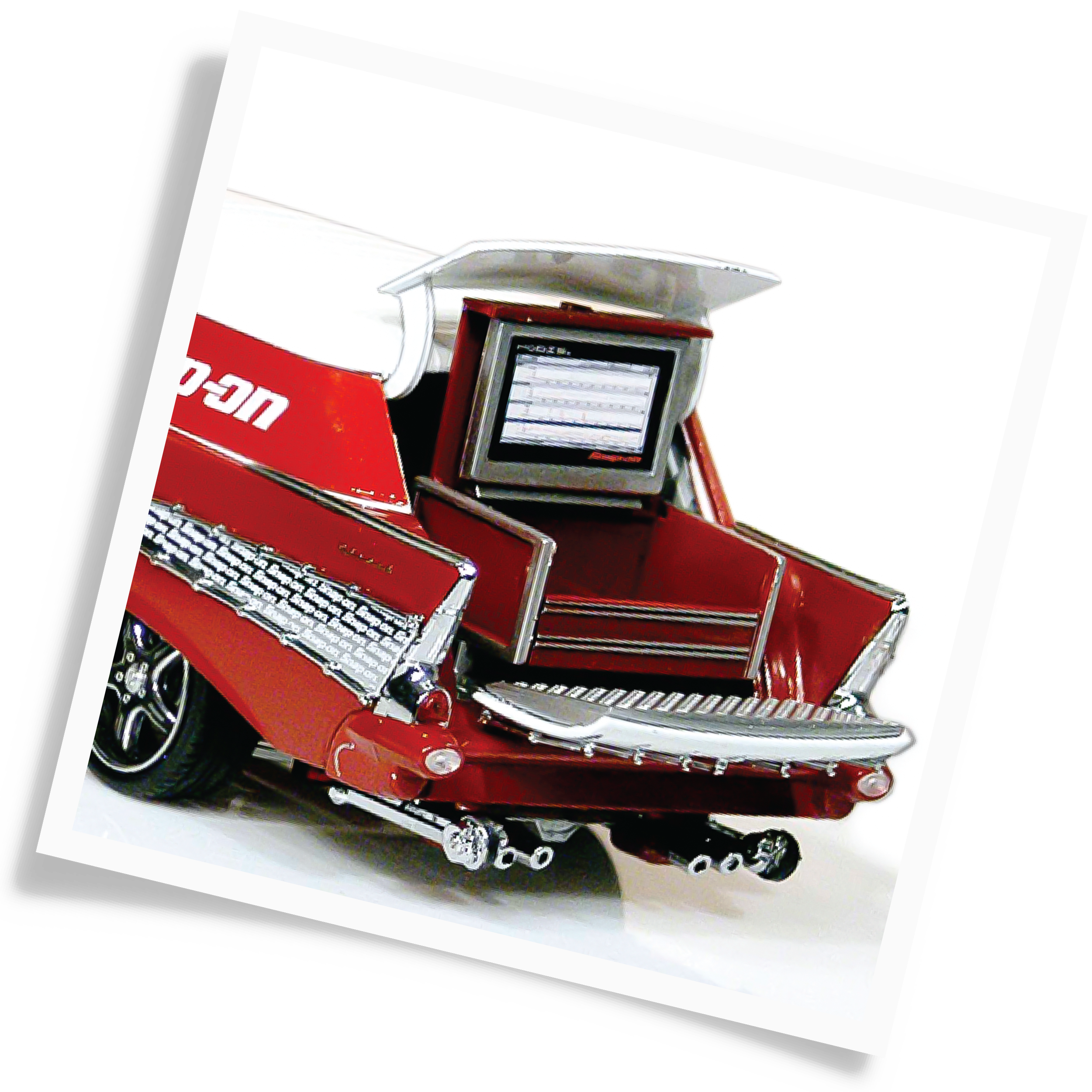 スナップオン Snap on 絶版 Glomad 1957ベルエア カスタム 1:24 SCALE SNAP-ON GLO-MAD CUSTOM STREET ROD — Crown Premiums